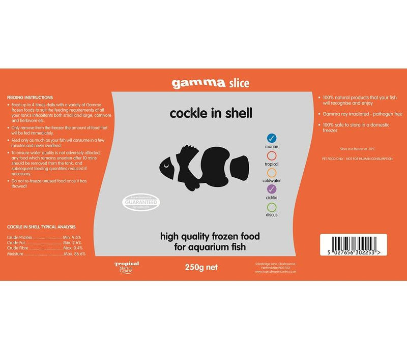 Gamma Slice Cockle in Shell 250g