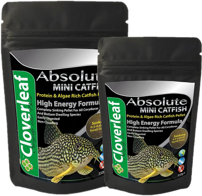 Cloverleaf Absolute 42% High Protein Sinking Mini Catfish Pellet Food 150g